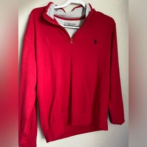 U.S. POLO ASSN WOMENS RED SWEATSHIRT